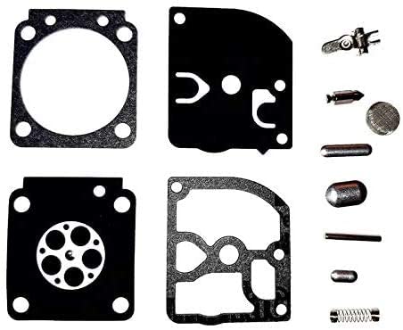 Carb Carburetor Repair Rebuild Kit Replaces Zama RB-66 & RB66 Compatible with Stihl 017 018 MS170 MS180 BG75 FC55 FC75 FC85 FS46 FS55 FS75 FS80 FS85 FS4137 HL45 HL75 HS75 HS80 HS85 HT70 HT75 Chainsaw